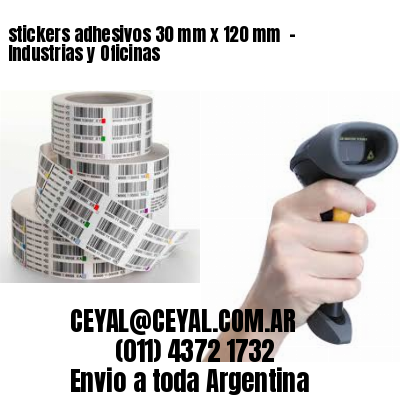 stickers adhesivos 30 mm x 120 mm  – Industrias y Oficinas