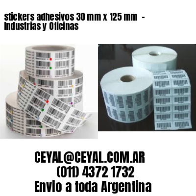 stickers adhesivos 30 mm x 125 mm  – Industrias y Oficinas
