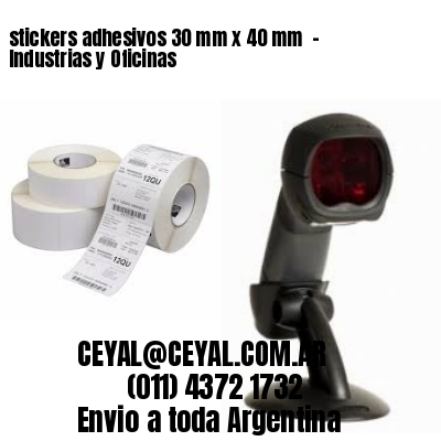 stickers adhesivos 30 mm x 40 mm  – Industrias y Oficinas