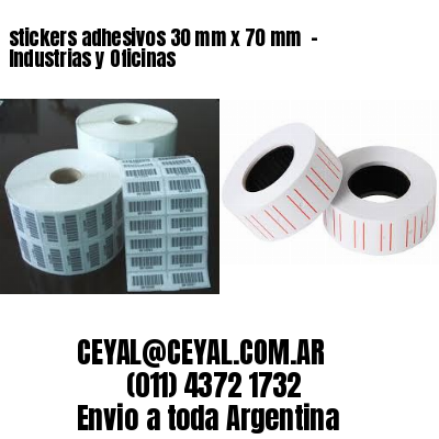 stickers adhesivos 30 mm x 70 mm  – Industrias y Oficinas