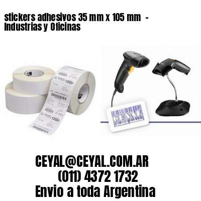stickers adhesivos 35 mm x 105 mm  – Industrias y Oficinas