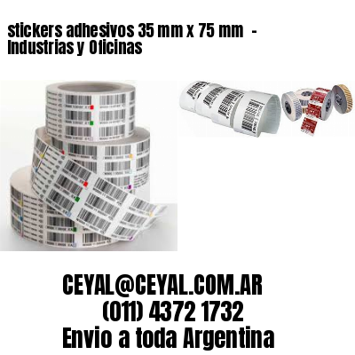 stickers adhesivos 35 mm x 75 mm  – Industrias y Oficinas