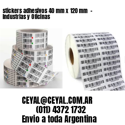 stickers adhesivos 40 mm x 120 mm  – Industrias y Oficinas