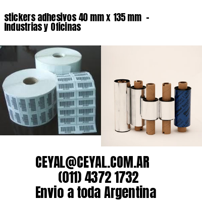 stickers adhesivos 40 mm x 135 mm  – Industrias y Oficinas