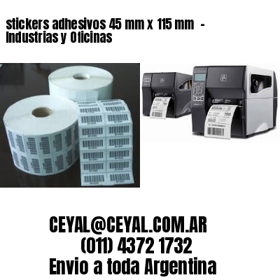 stickers adhesivos 45 mm x 115 mm  – Industrias y Oficinas