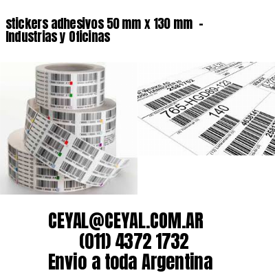 stickers adhesivos 50 mm x 130 mm  – Industrias y Oficinas