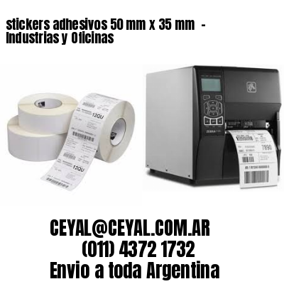 stickers adhesivos 50 mm x 35 mm  – Industrias y Oficinas