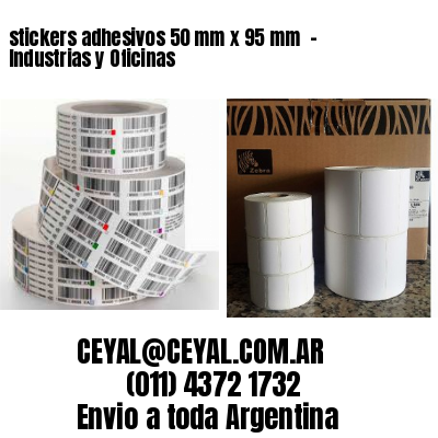 stickers adhesivos 50 mm x 95 mm  – Industrias y Oficinas