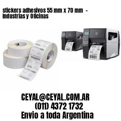 stickers adhesivos 55 mm x 70 mm  – Industrias y Oficinas