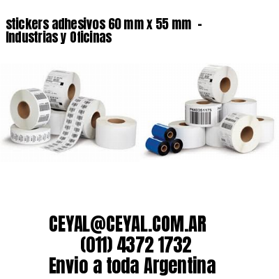 stickers adhesivos 60 mm x 55 mm  – Industrias y Oficinas