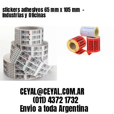 stickers adhesivos 65 mm x 105 mm  – Industrias y Oficinas