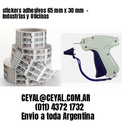 stickers adhesivos 65 mm x 30 mm  – Industrias y Oficinas