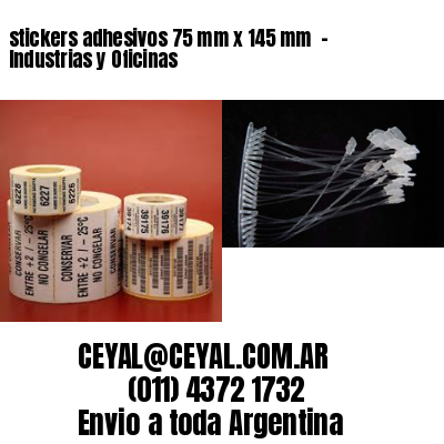 stickers adhesivos 75 mm x 145 mm  – Industrias y Oficinas