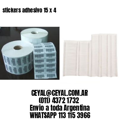 stickers adhesivo 15 x 4
