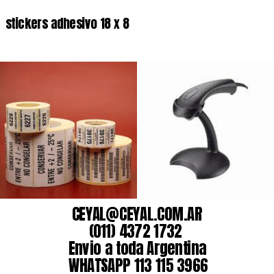 stickers adhesivo 18 x 8