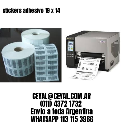 stickers adhesivo 19 x 14