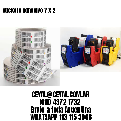 stickers adhesivo 7 x 2