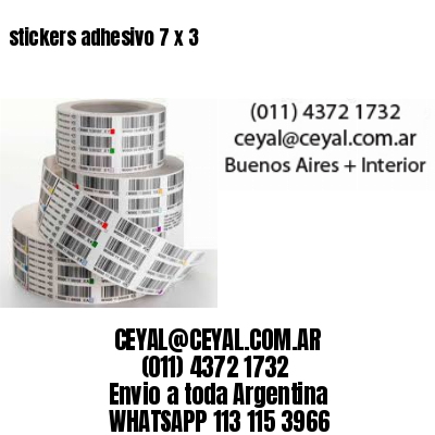 stickers adhesivo 7 x 3