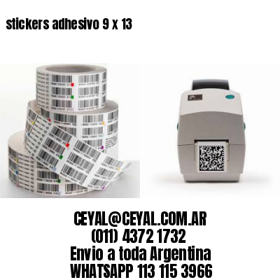 stickers adhesivo 9 x 13