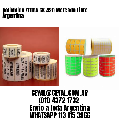 poliamida ZEBRA GK 420 Mercado Libre Argentina