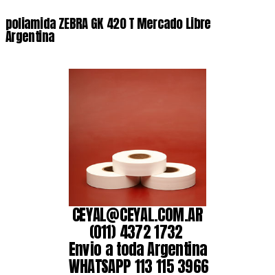 poliamida ZEBRA GK 420 T Mercado Libre Argentina	