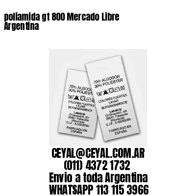 poliamida gt 800 Mercado Libre Argentina	