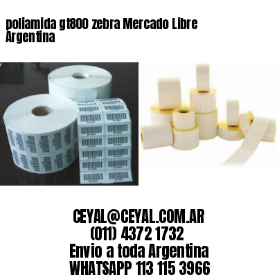 poliamida gt800 zebra Mercado Libre Argentina