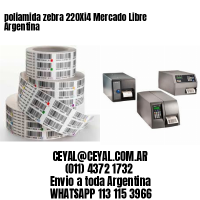 poliamida zebra 220Xi4 Mercado Libre Argentina