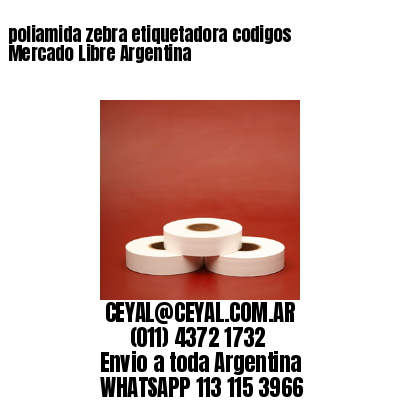 poliamida zebra etiquetadora codigos Mercado Libre Argentina	
