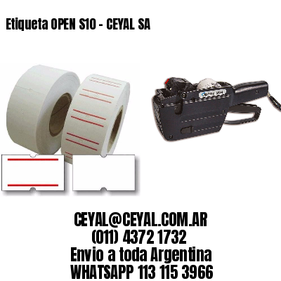 Etiqueta OPEN S10 – CEYAL SA
