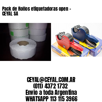 Pack de Rollos etiquetadoras open – CEYAL SA
