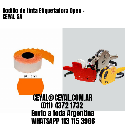 Rodillo de tinta Etiquetadora Open – CEYAL SA