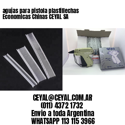 agujas para pistola plastiflechas Economicas Chinas CEYAL SA