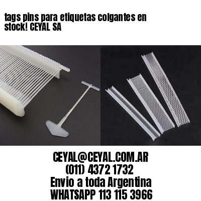 tags pins para etiquetas colgantes en stock! CEYAL SA