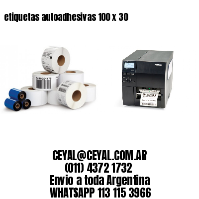 etiquetas autoadhesivas 100 x 30