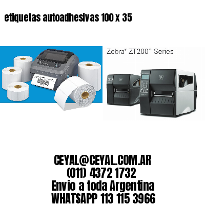 etiquetas autoadhesivas 100 x 35