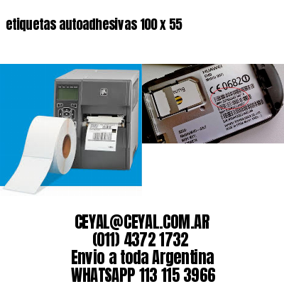 etiquetas autoadhesivas 100 x 55