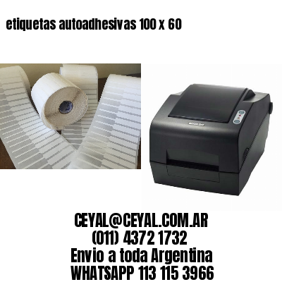 etiquetas autoadhesivas 100 x 60