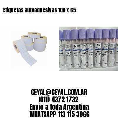etiquetas autoadhesivas 100 x 65
