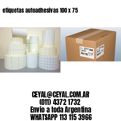 etiquetas autoadhesivas 100 x 75