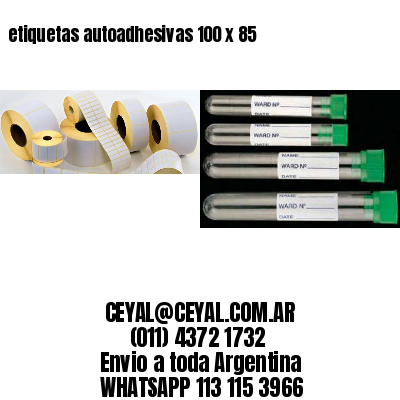 etiquetas autoadhesivas 100 x 85