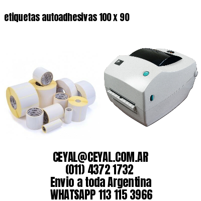 etiquetas autoadhesivas 100 x 90