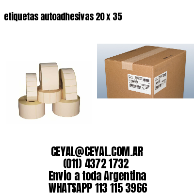 etiquetas autoadhesivas 20 x 35