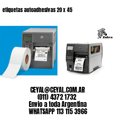 etiquetas autoadhesivas 20 x 45