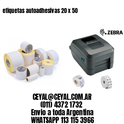 etiquetas autoadhesivas 20 x 50
