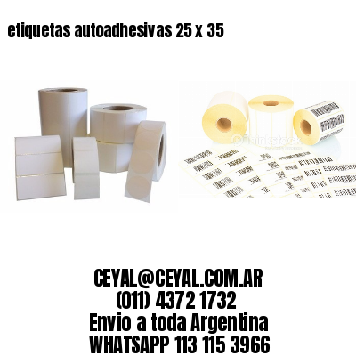 etiquetas autoadhesivas 25 x 35