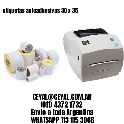 etiquetas autoadhesivas 30 x 35