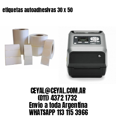 etiquetas autoadhesivas 30 x 50