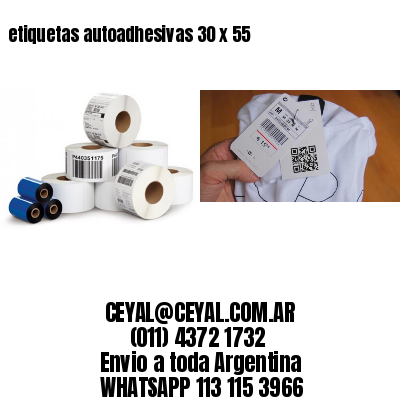 etiquetas autoadhesivas 30 x 55