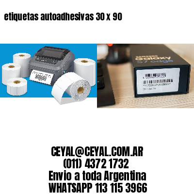 etiquetas autoadhesivas 30 x 90